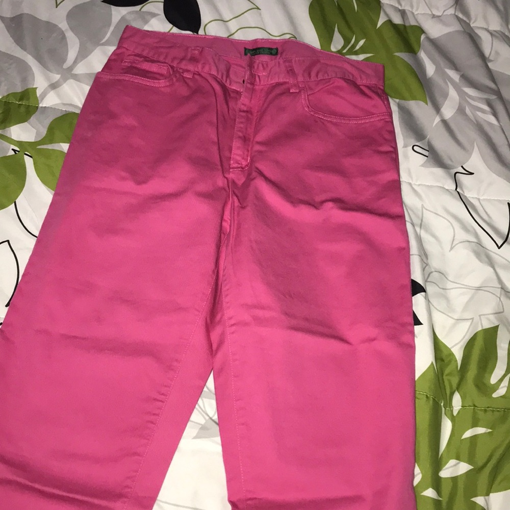 Pink capris